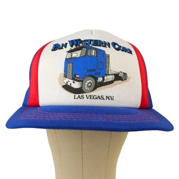 Pan Western Corp Trucker Hat Mens One Size Vintage 80s Trucking Snapback Cap - Picture 2 of 7